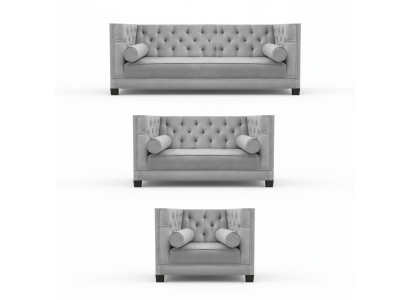 Luxus Wohnzimmer Moderne Sofagarnitur Set 2x Sofas Neu Sessel Garnituren