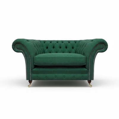Sessel Chesterfield Couch Wohnzimmer Möbel Textil Stoff Einrichtung Polstermöbel