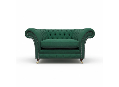 Sessel Chesterfield Couch Wohnzimmer Möbel Textil Stoff Einrichtung Polstermöbel