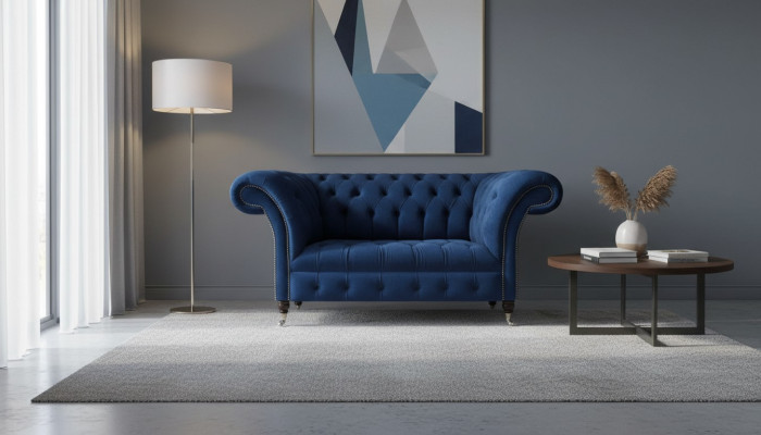 Wohnzimmer Sofa Zweisitzer Couch Designer Polstermöbel Chesterfield