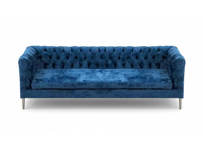 Modern Polstermöbel Sofa Dreisitze Couch Einrichtung Chesterfield Textil Stoff