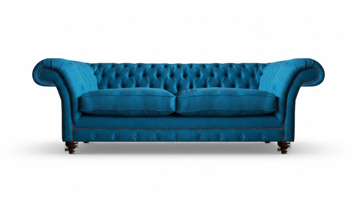 Wohnzimmer Textil Sofa Zweisitzer Couch Einrichtung Sitz Möbel Chesterfield