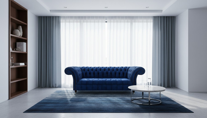 Neu Modern Zweisitzer Sofa Couch Wohnzimmer Chesterfield Polstermöbel