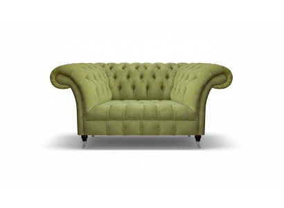 Wohnzimmer Grüner Chesterfield Zweisitzer Polstersofas Designer Möbel