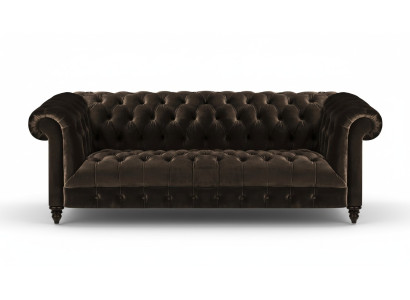 Moderne Braune Chesterfield Couch Designer Stoffsofas Edle Polster Möbel