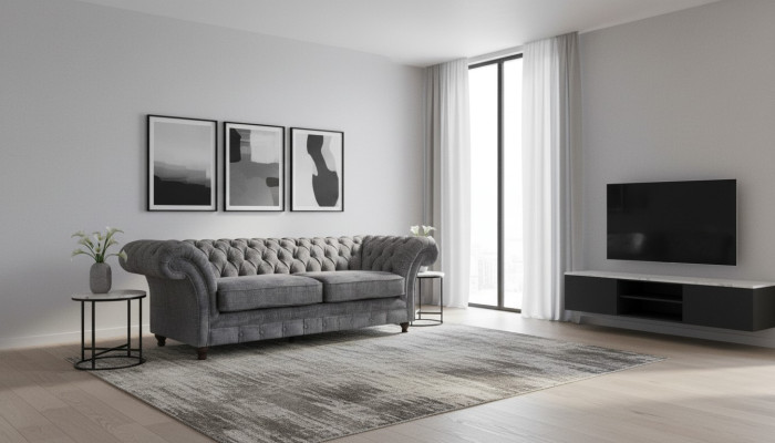 Luxuriöser Chesterfield Zweisitzer Designer Sofas Wohnzimmer Edle Couch