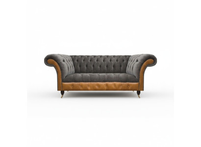 Luxuriöse Graue Chesterfield Sitzmöbel Wohnzimmer Couchen Edle Sofas
