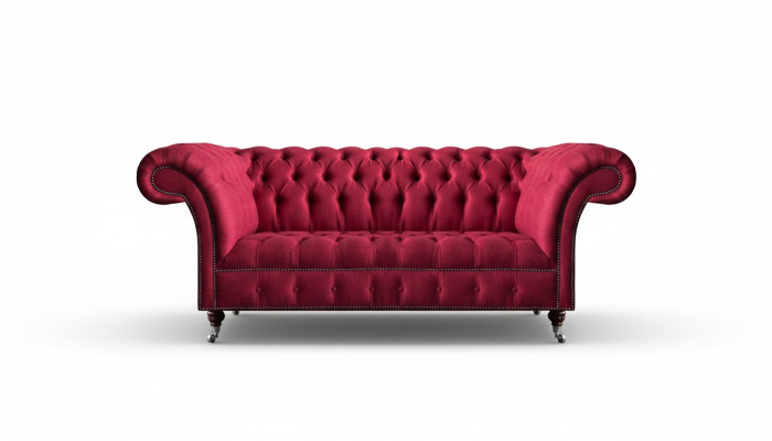 Luxus Rosa Wohnzimmersofa Dreisitzer Sofa Couch Textil Polstermöbel