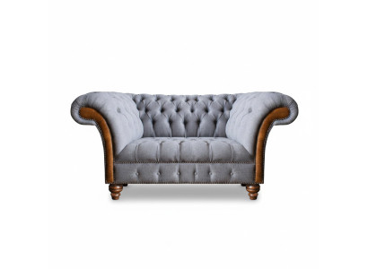 Luxus Möbel Zweisitzer Sofa Couch Chesterfield Designer Textil Wohnzimmer