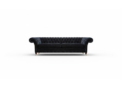 Luxuriöser Chesterfield Polster Zweisitzer Designer Stoffcouchen Möbel