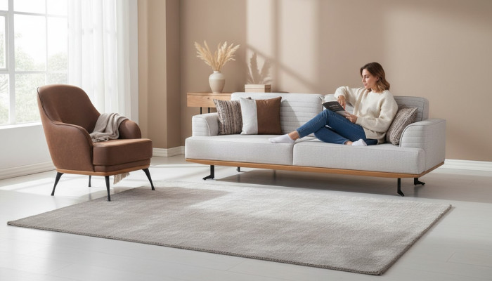 Luxus 2tlg Sofagarnitur Dreisitzer-Sofa und Sessel für das Wohnzimmer