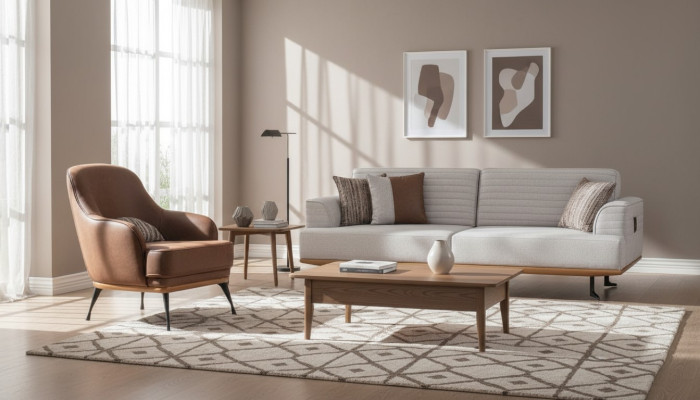 Luxus 2tlg Sofagarnitur Dreisitzer-Sofa und Sessel für das Wohnzimmer