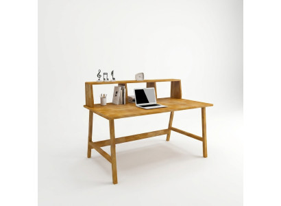 Schicker Holztisch Brauner Arbeitstisch Designer Schreibtische Büro Möbel