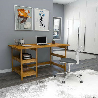 Braune Bürotische Designer Hochwertige Holztisch Moderne Schreibtische