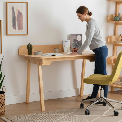 Kompakter Beiger Laptoptisch Designer Computertische Büro Einrichtung