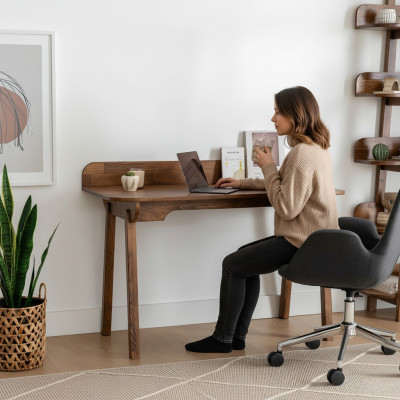 Brauner Holztisch Luxuriöse Schreibtische Designer Holz Ablagentische