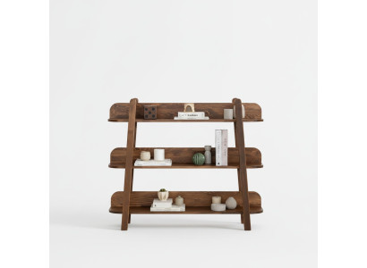 Modernes Dunkelbraunes Bücherregal Designer Regale Holz Ablagenregale