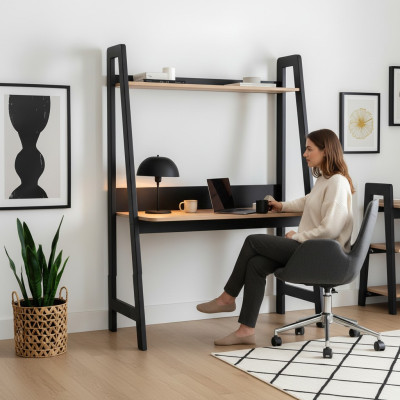 Hochwertiger Computertisch Designer Arbeitszimmer Laptoptisch Holz Möbel
