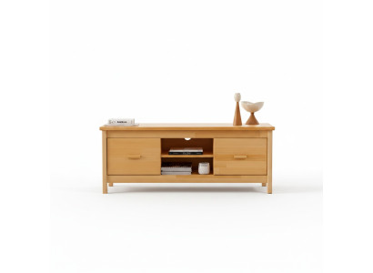 Stilvoller Beiger TV-Ständen Schubladen Kommode Designer Holz Lowboard