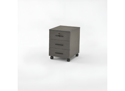 Aktenschrank Grau Einfarbig Arbeitszimmer Modern Design mit Schubladen