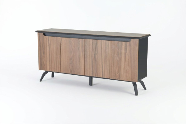 Modernes Braunes Arbeitszimmer Sideboard Luxuriöse Büro Holz Möbel Neu