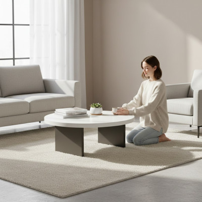 Moderner Wohnzimmer Couchtisch Designer Sofatisch Kaffeetisch Holz Möbel