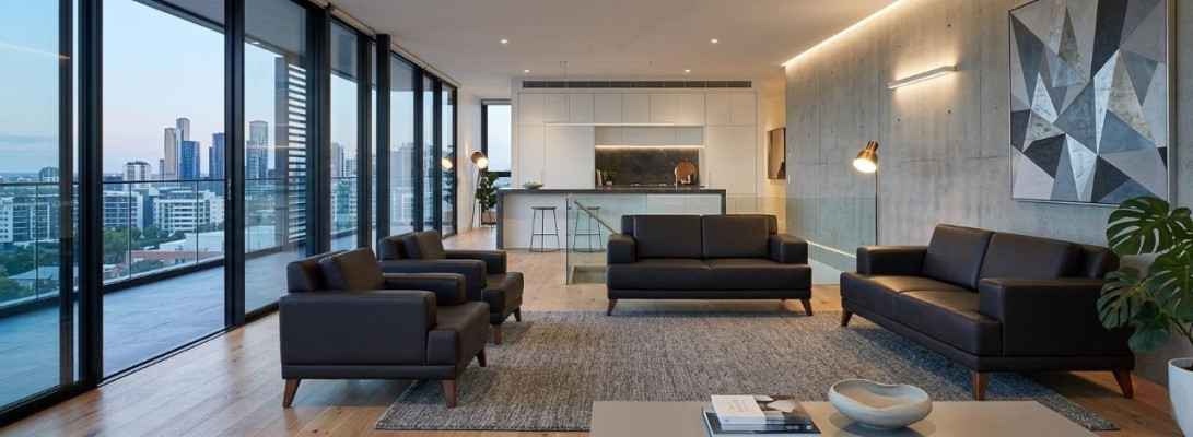 Sitzmöbel Set 2-Sitzer Sessel Schwarz Ledersofas Modern Sofa-Set Polster