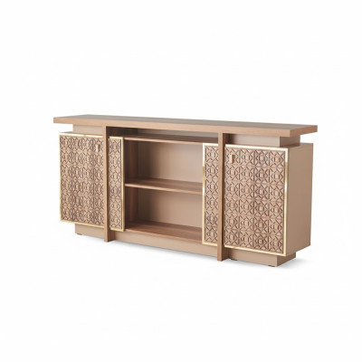 Aktenschrank Sideboard Arbeitszimmer Rechteckig Büroeinrichtung Braun