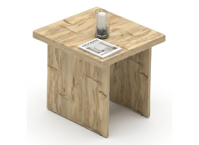 Couchtisch Quadratisch Beige Beistelltisch Wohnzimmertisch Holztisch Büro