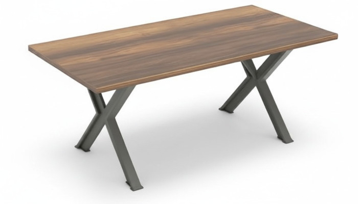 Bürotisch Schreibtisch Tisch Braun Arbeitszimmer Büro Rechteckig Modern