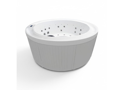 Runder Whirlpool Massagebecken Blubberbad Massagebad Outdoor-Spa 180x180 cm