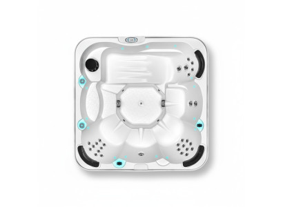Outdoor Acryl Spa Whirlpool Whirlwanne Relaxpool Blubberbad 215x215 cm