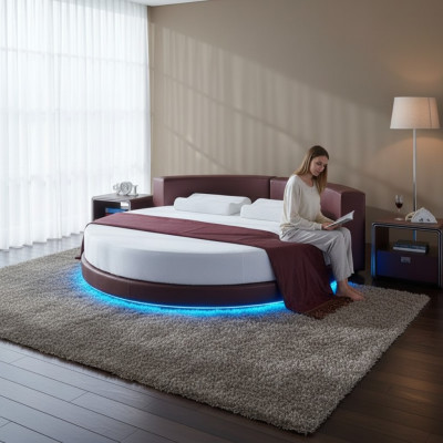 Moderna Bordeaux klop s LED osvetlitvijo