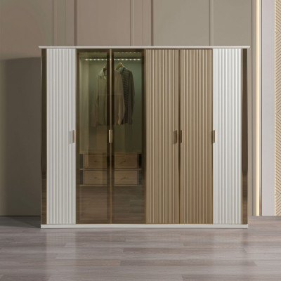 Moderna in luksuzna steklena omara, 234 cm
