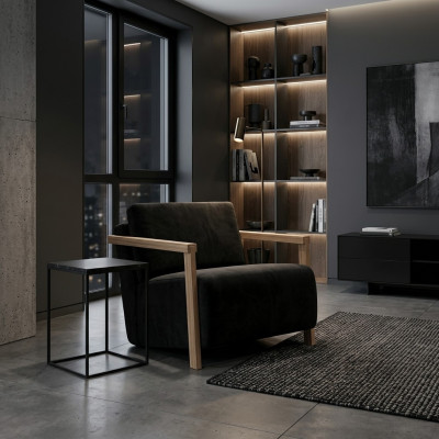 Eleganten stol s klasičnim modernim dizajnom in udobjem