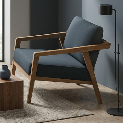 Eleganten in minimalističen stol. Udoben. Modern.