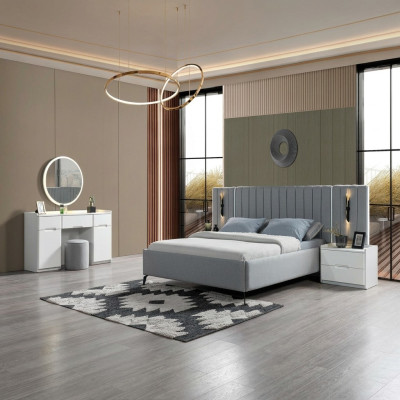 Eleganten pohištveni set za spalnico 5 delov + 2 nočni omarici