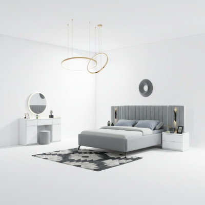 Eleganten pohištveni set za spalnico 5 delov + 2 nočni omarici