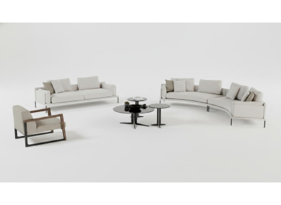 Moderna geometrijska in elegantna klop