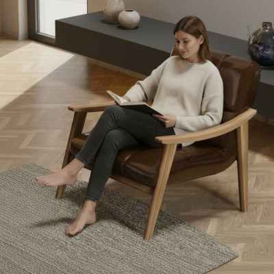 Eleganten in minimalističen stol, maksimalna udobnost
