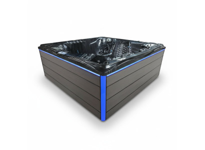 Outdoor Whirlpool Hydromassagewanne Massagebad Hot Tub Sprudelbad 230x230cm