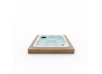 Relaxpool Sprudelbad Outdoor Whirlpool Hydromassagewanne Massagebad 190x190 cm