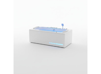 Massagebad Whirlpool Whirlwanne Hot Tub Blubberbad Hydromassagewanne 190x90 cm