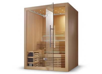 Saunakabine Holzsauna Naturholzsauna Designsauna Massivholzsauna 150x120 cm