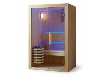 Naturholzsauna Sauna Trockensauna Saunakabine Saunaraum Heimsauna 150x100 cm