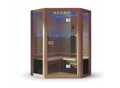 Sauna Trockensauna Saunaraum Lichtsauna Saunakabine Massivholzsauna 180x180 cm