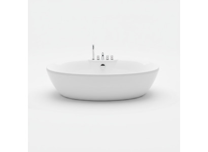 Einbaubadewanne Luxuswanne Oval Badewanne Wellnesswanne  Wanne 170x80 cm
