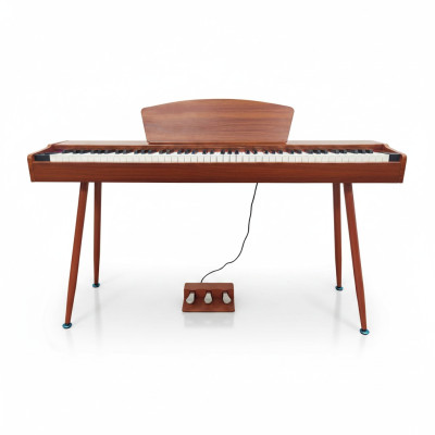 Digitalno piano z rdečim češnjevim lesom na 135 cm