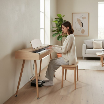 Digitalno piano za domačo uporabo 135 cm bež