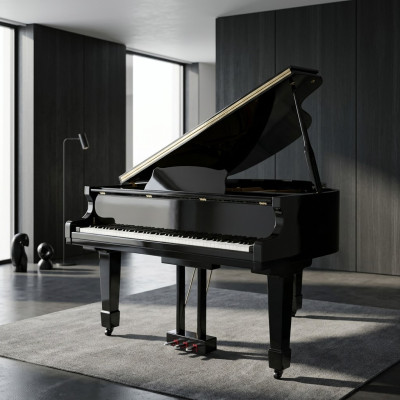 Svetleče črno piano